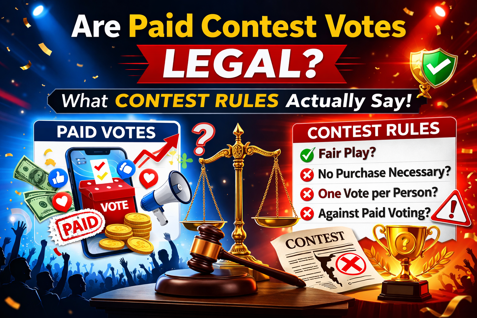 Are Paid Contest Votes Legal? What Contest Rules Actually Say