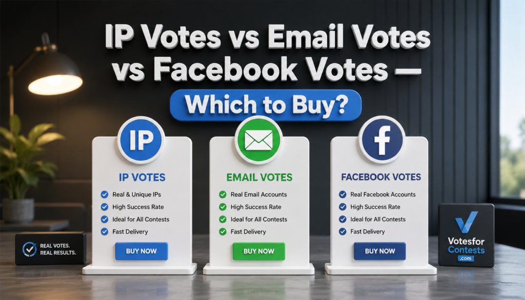 IP Votes vs Email Votes vs Facebook Votes — Which to Buy?