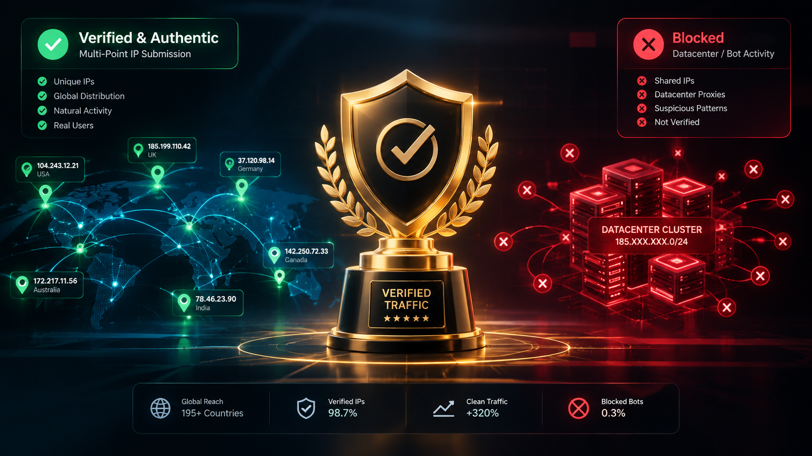 Infographic showing how influencer and creator award polls verify votes and detect duplicate submissions